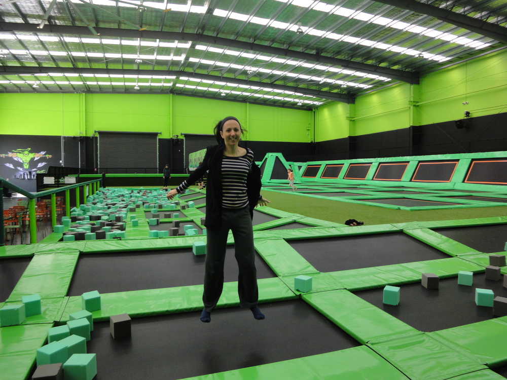 Me gaining my own bit of height at Flip Out. Go put your grip socks on, already!
