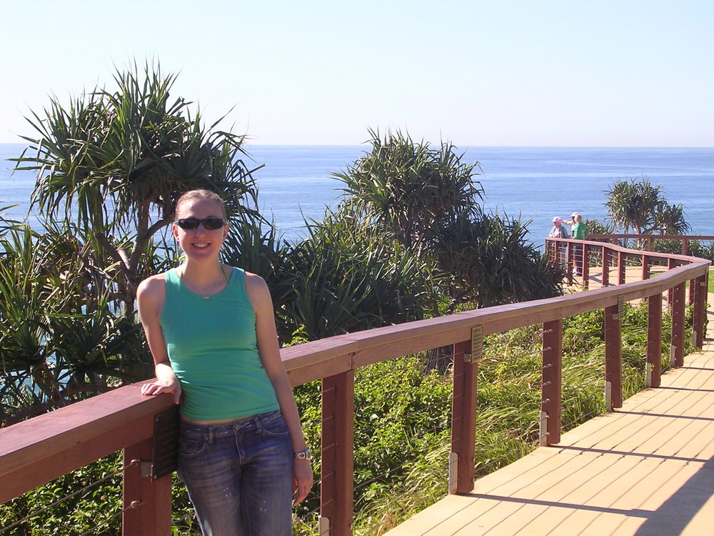 Me while on a destination hibernation in Byron Bay. Sunshine galore!
