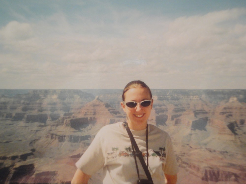 Me checking out the mighty expanse of The Grand Canyon in Arizona.